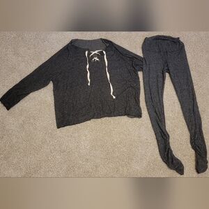 beach bunny josie ribbed lounge set xsmall